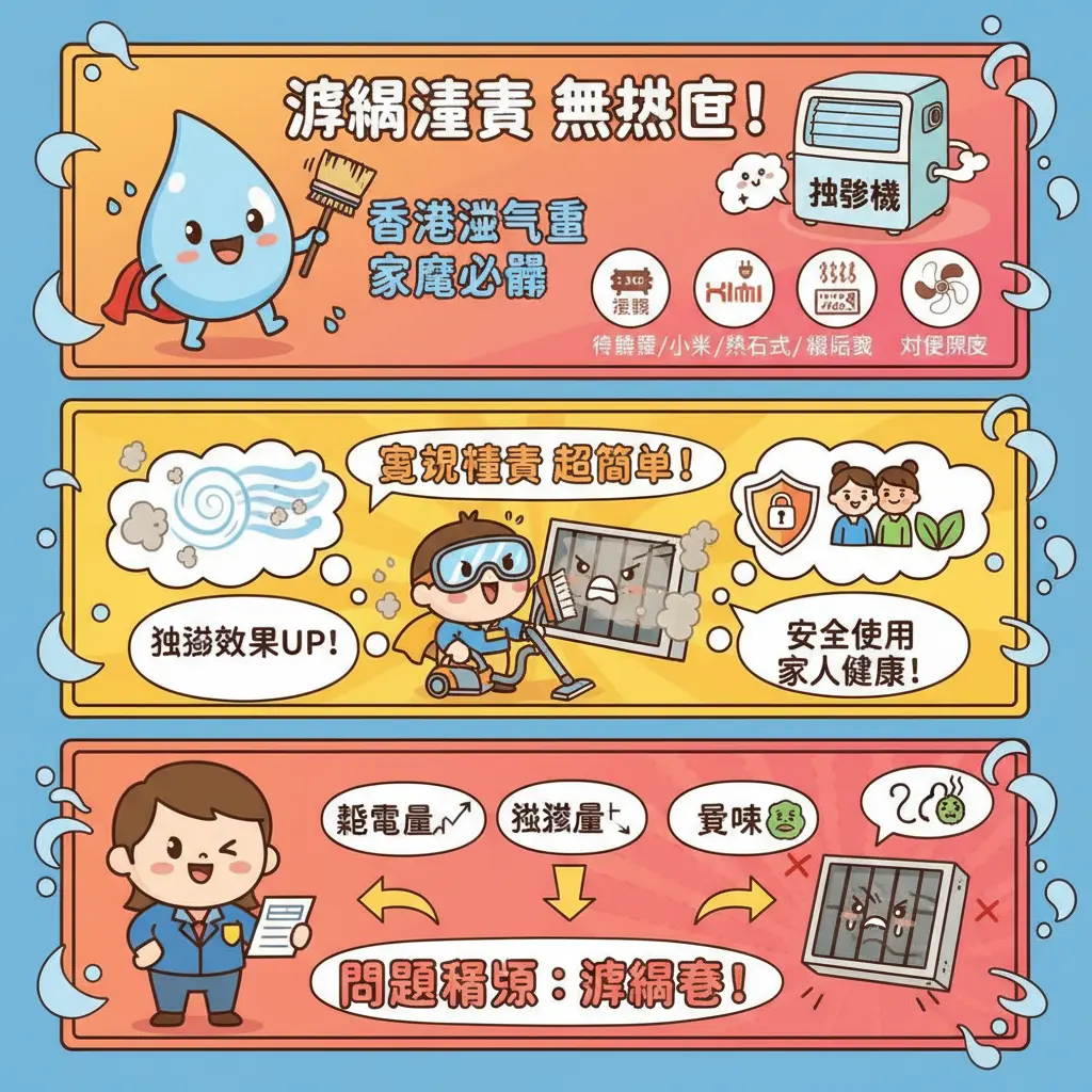 抽濕機用法 - 濾網