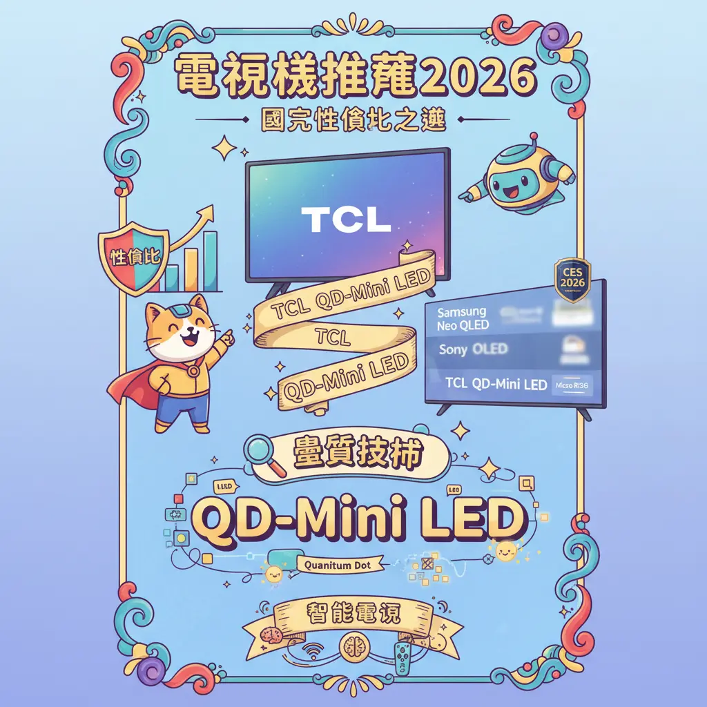電視機推薦2026 - 電視機