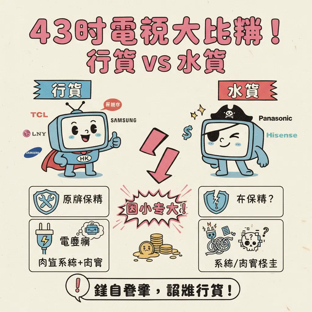 43吋電視比較 - HDR