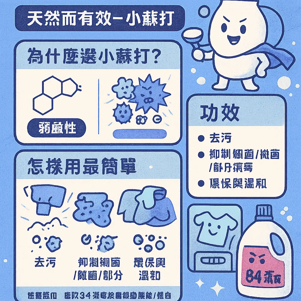 衣服殺菌 - 弱鹼性