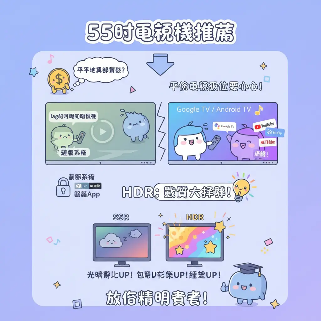 55吋電視機推薦 - HDR