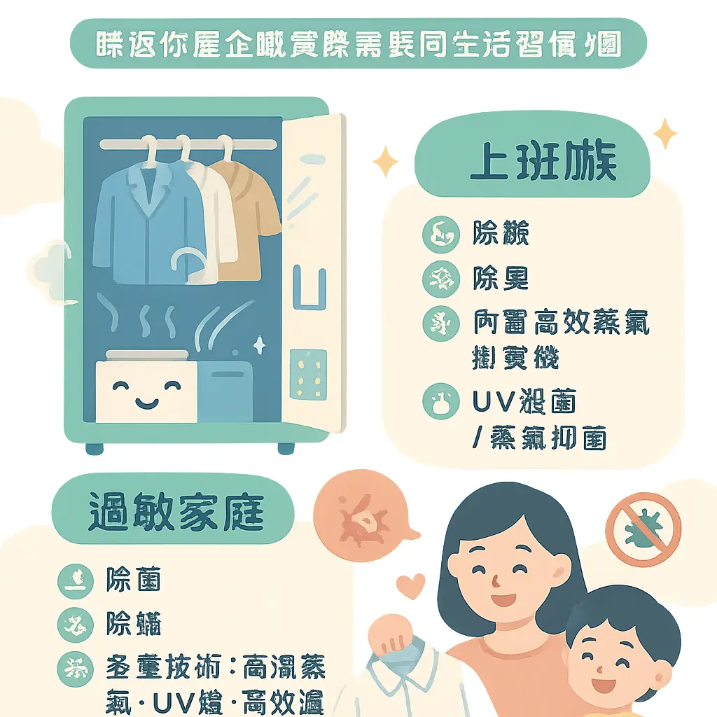 智能衣櫃 - 衣物護理機