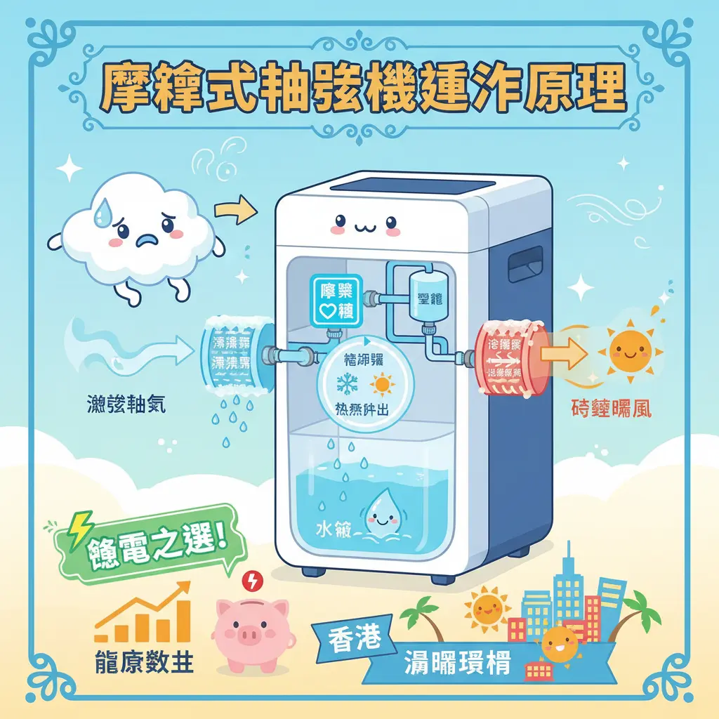 抽濕機原理 - 壓縮式抽濕機