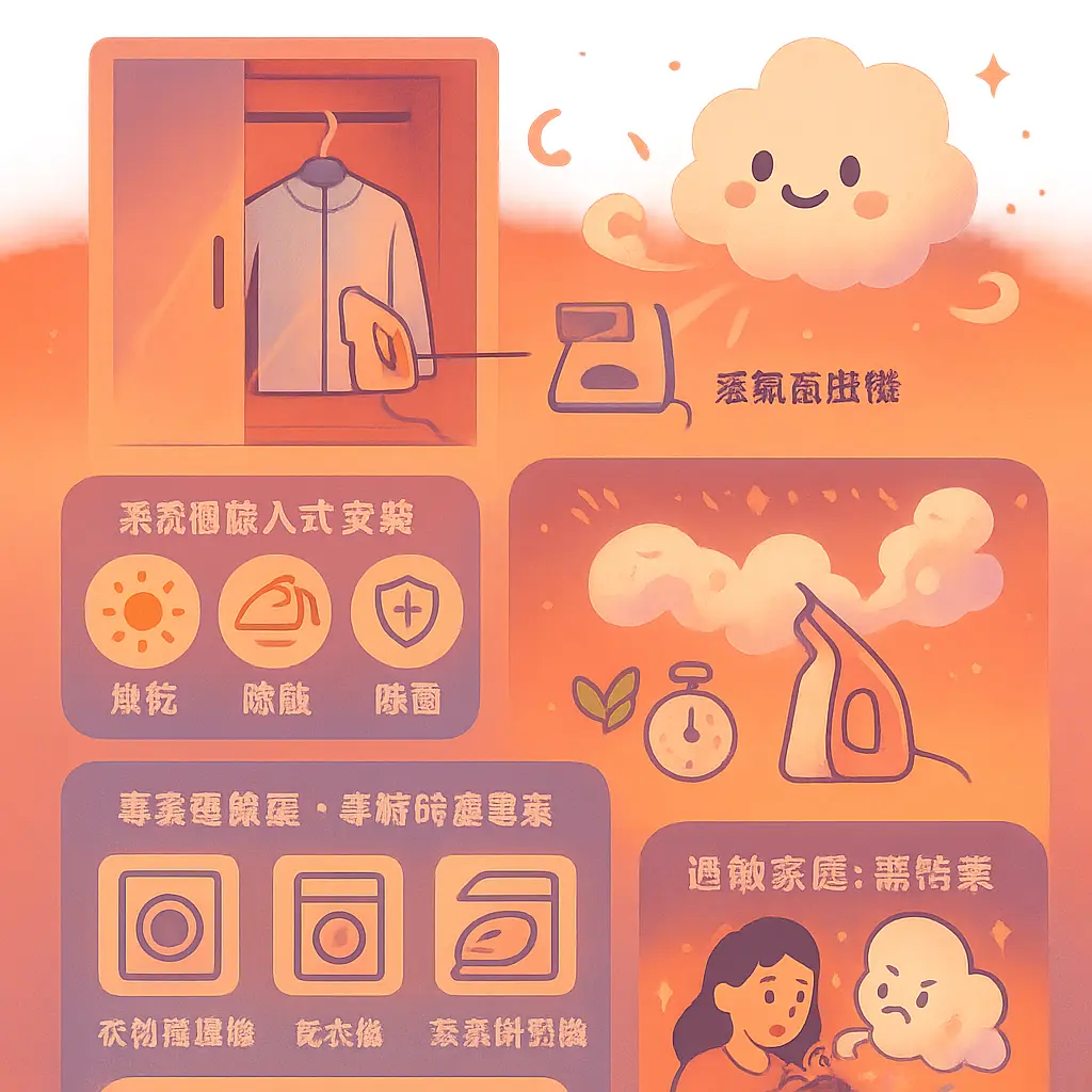 智能衣櫃 - 蒸氣掛熨機