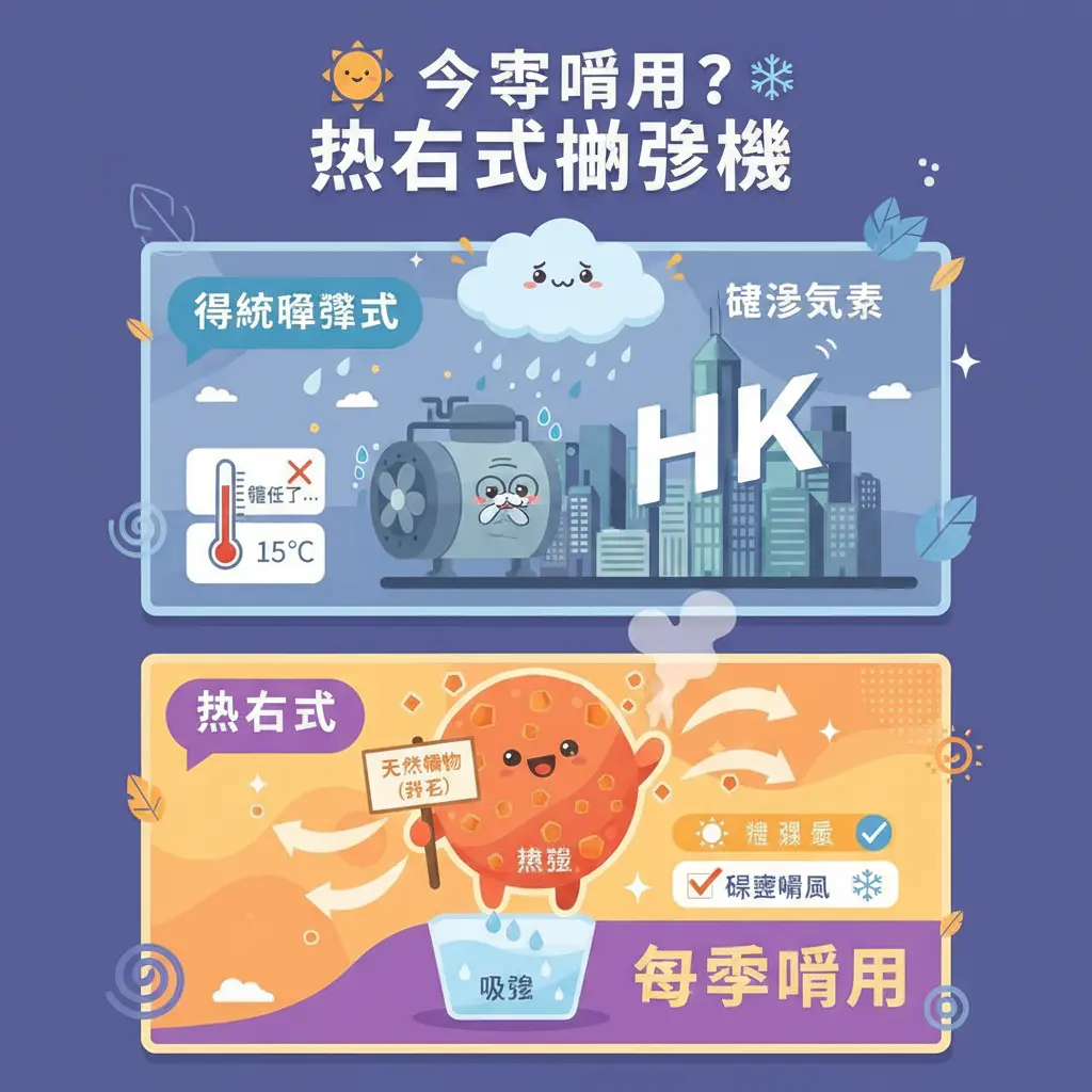 抽濕機原理 - 熱石式抽濕機