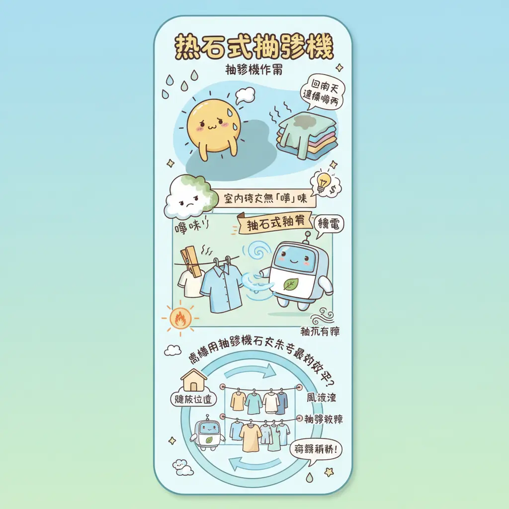 抽濕機作用 - 熱石式抽濕機