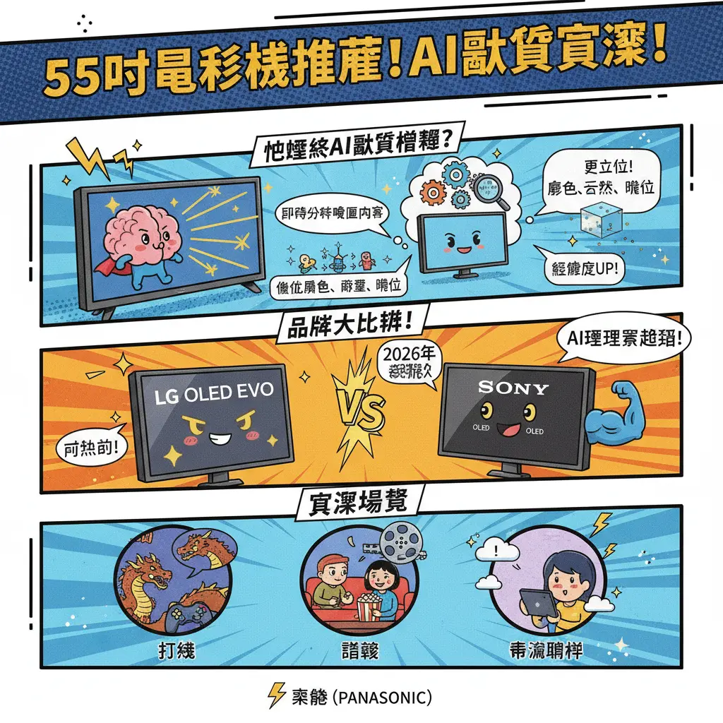 55吋電視機推薦 - 樂聲 Panasonic