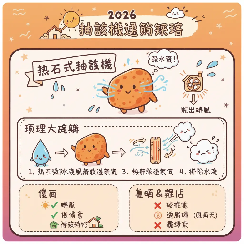 抽濕機原理 - 熱石