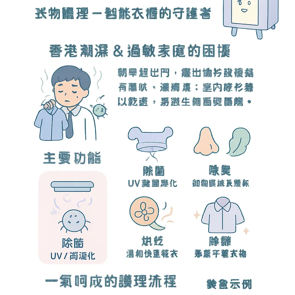 智能衣櫃 - 衣物護理